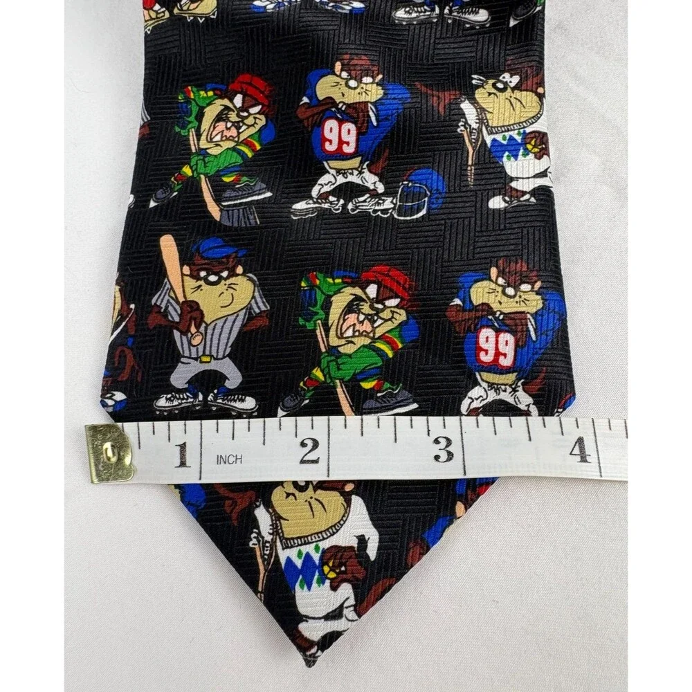 Looney Tunes Sport Taz Baseball Necktie NWT Warner Bros Novelty Tie VTG 1998